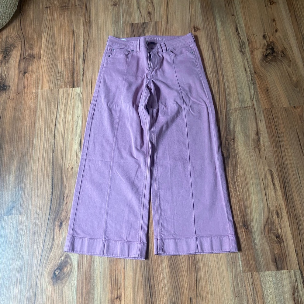 American Eagle Outfitters Mauve Stretch Pants